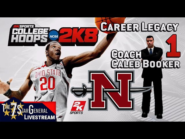 Caleb Booker Career Legacy | College Basketball 2K8 | Livestream 1