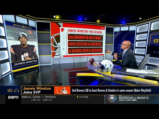 "I'm just happy I could see the victory today" - Jameis Winston joins SVP on Browns defeat Steelers