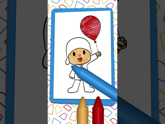 Aprende a Dibujar y Colorear a Pocoyó y Sus Amigos | CARICATURAS y DIBUJOS para niños | #Shorts