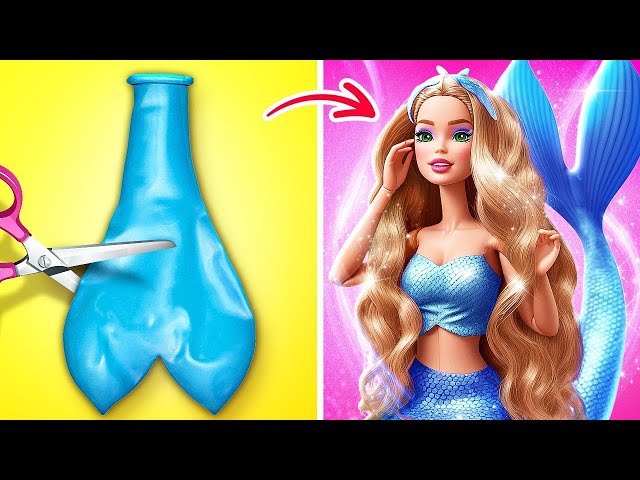 💖 Barbie Needs Mermaid Makeover! 🧜‍♀️ *EMOTIONAL* Amazing Mermaid Makeover Hacks