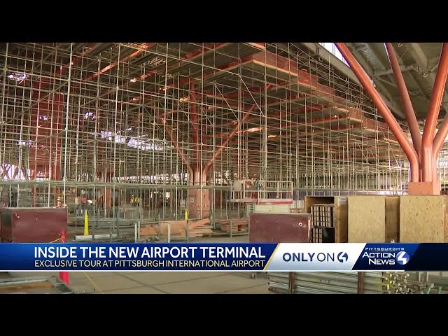 An inside look at construction of Pittsburgh International Airport's new terminal