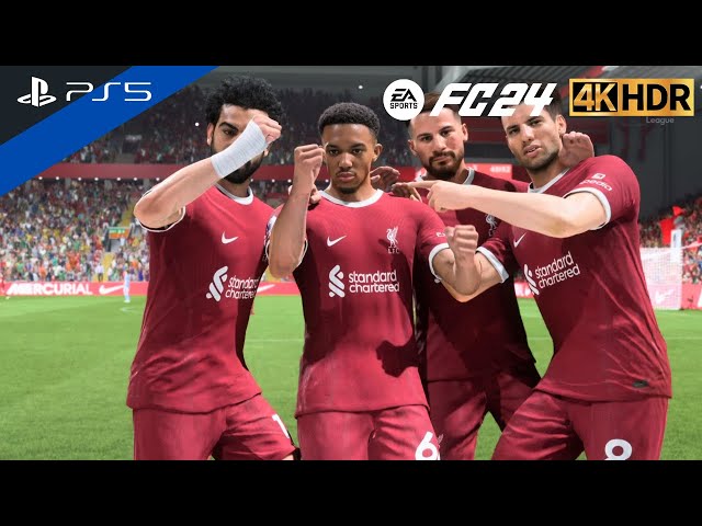 (PS5) EPL 23-24 | Liverpool vs Man City 6-2 | Salah Nightmire The Citizen | FC 24 [4K HDR 60FPS]