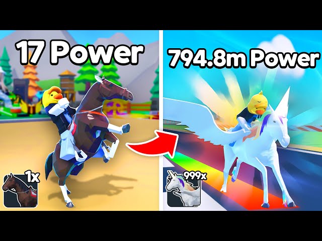 I Upgraded MAX SPEED HORSE and Became PRO in Horse Race Clicker!