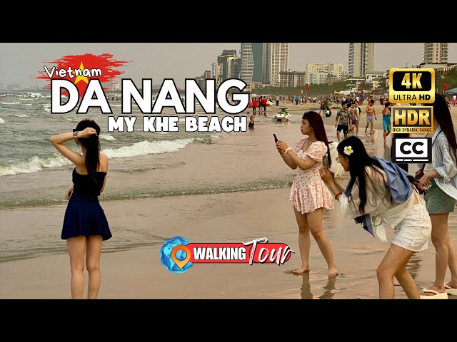 Exploring Da Nang, My Khe Beach [Vietnam 🇻🇳] 4K HDR Walking Tour