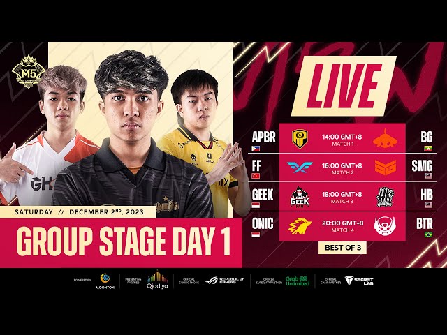 LIVE | DAY 1 | M5 World Championship Group Stage | (ENG)