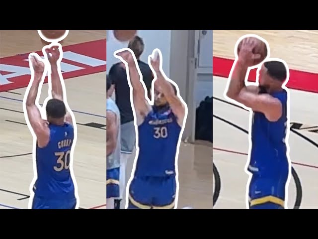 Steph Curry FULL Workout 150+ Shots Post Practice With Warriors Teammate Moses Moody