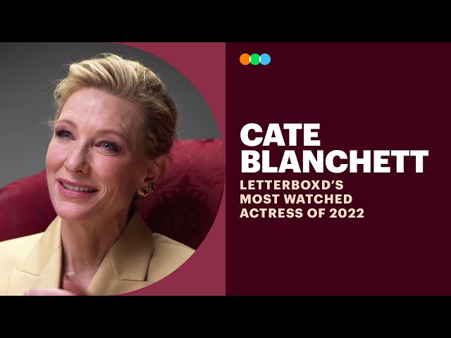 Cate Blanchett Accepts the Letterboxd Award for Most Watched Actress of 2022