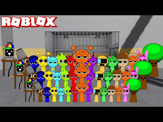 Sprunki Oren Playing Sprunki World Prison Run Obby | ROBLOX | Incredibox Sprunki