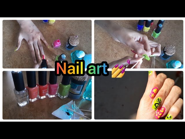 Weekend Nail Care😍& Nail Art 💅Routine|Nail art with tooth picks🙄|#yt #viral #youtubevideo #nailart