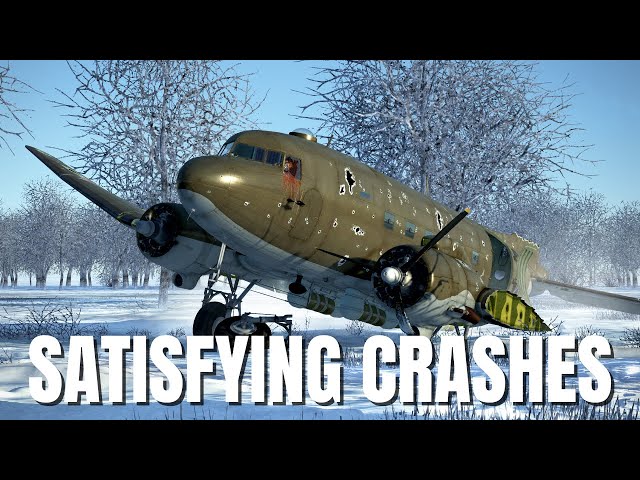 Satisfying Airplane Crashes & Cracked Wings Survival! V263 | IL-2 Sturmovik Flight Simulator Crashes