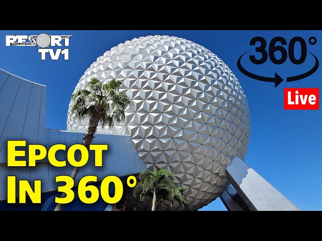 🔴360° 4K LIVE STREAM - Testing at Epcot!!