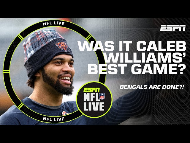 Best game of Caleb Williams' career? 🧐 The Bengals' playoff chances are DONE?! 😳 | NFL Live