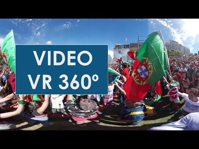 Hino de Portugal - Campeões Europeus 2016 - Video 360 - Euro 2016