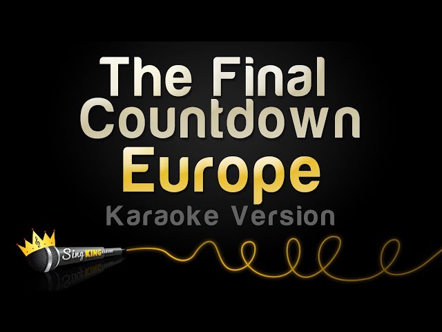 Europe - The Final Countdown (Karaoke Version)