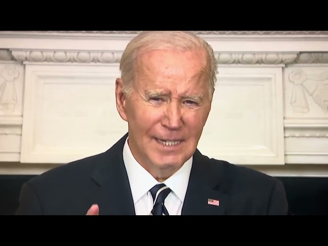 Joe Biden addressing America the Israel situation after Hamas militants attacked Israeli civilians