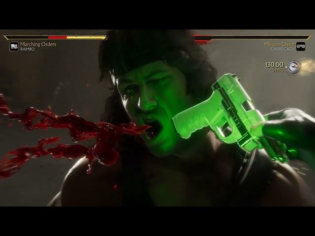 Rambo vs Cassie Cage Mortal Kombat 11 Ultimate Fight