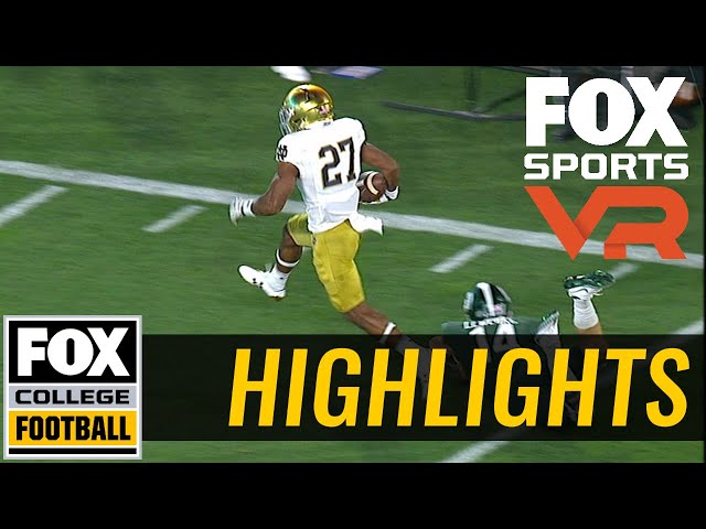 Watch Julian Love take an interception 59-yards for a TD | 360° VIDEO | FOX COLLEGE FOOTBALL