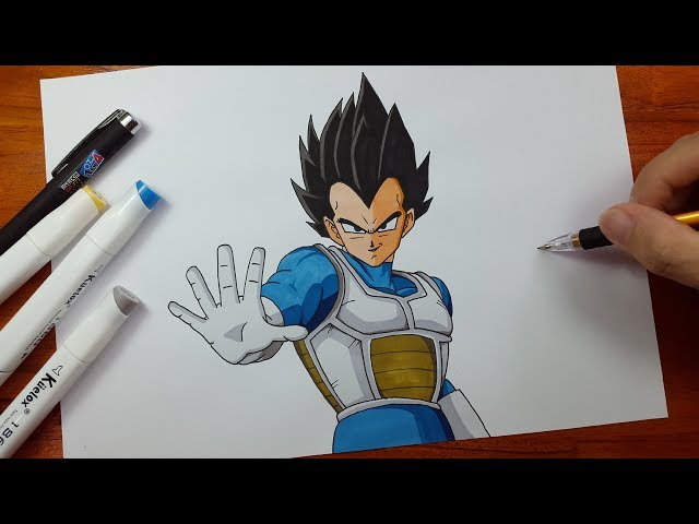 Drawing Vegeta - Dragon Ball Z