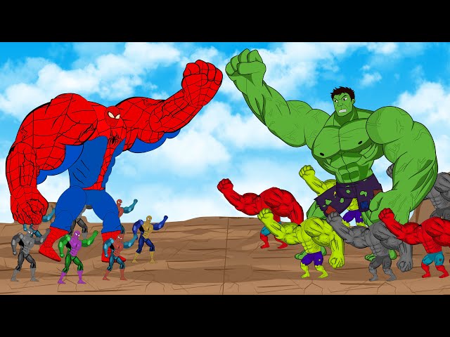 Evolution of Spider-Man vs Evolution of Hulk [2025] | SUPER HEROES MOVIE ANIMATION