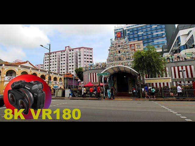 SRI VEERAMAKALIAMMAN HINDU TEMPLE little India SINGAPORE PT3 8K/4K VR180 3D (Travel/ASMR/Music)