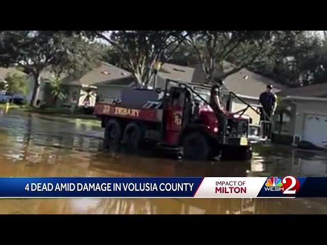 4 killed in Volusia County during Milton; crews perform 170 high-water rescues