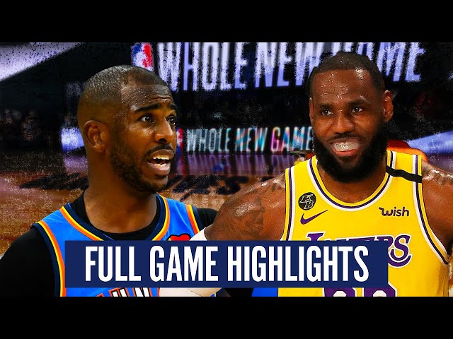 OKC THUNDER VS LA LAKERS - FULL GAME HIGHLIGHTS | 2019-20 NBA SEASON