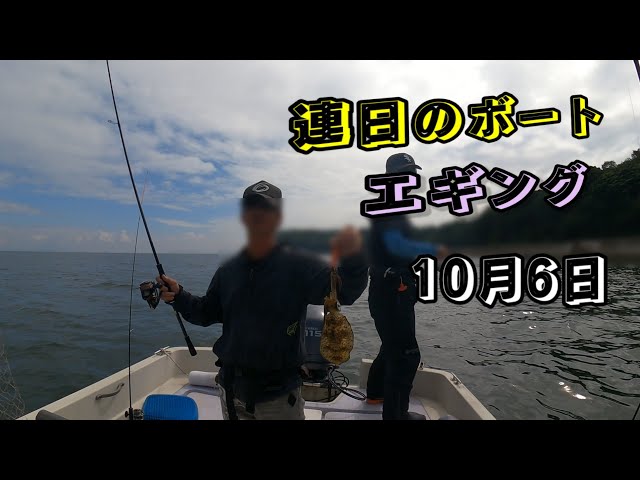 【三河湾】連日のボートエギング、朝は風が強くてエギング厳しかったです