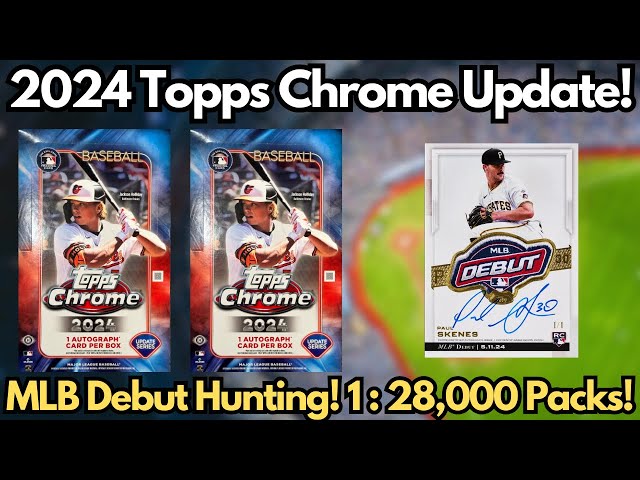 MLB Debut Hunting! 2024 Topps Chrome Update Hobby Box! Rookie Auto & Numbered Hits!