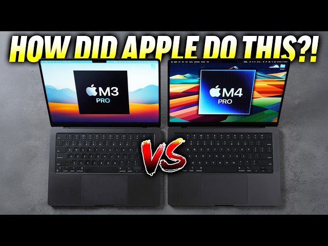 M3 Pro vs M4 Pro MacBook Pro - HOLY SMOKES, APPLE! 🤯