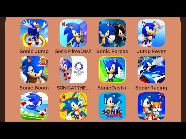 Sonic Jump,Sonic Prime Dash,Sonic Forces,Sonic Jump Fever,Sonic Dash Sonic Boom 2,Sonic Racing