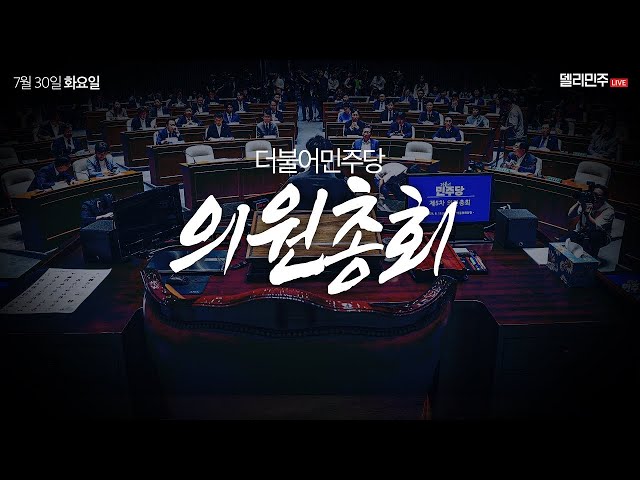 더불어민주당 의원총회 - 7월 30일