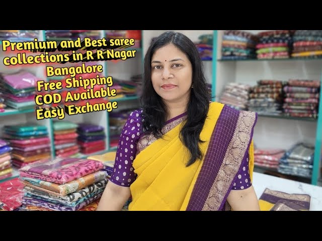 Best saree collections in R R Nagar | semi mysore silk sarees with price | wholesale sarees