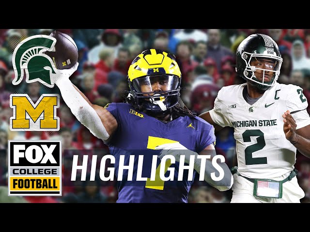 Michigan State Spartans vs. Michigan Wolverines Highlights | FOX College Football