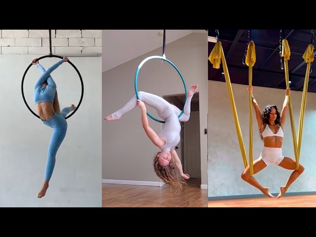 Best Aerial Hoop Acrobatics TikTok Compilation 2024 #aerial #acrobatics