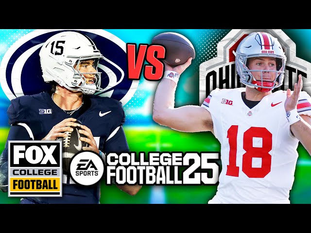 No. 4 Ohio State vs. No. 3 Penn State Big Noon Kickoff | College Football 25 Simulation