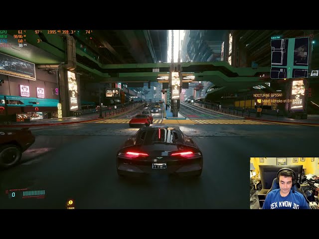 Cyberpunk 2077 PC RTX 3090 Ti Test live stream