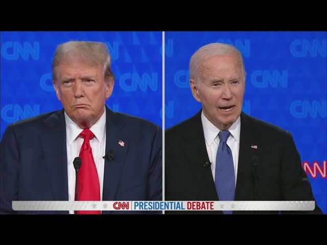 Biden and Trump debate over war between Israel and Hamas