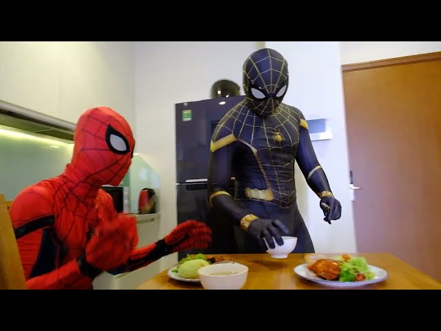 TEAM SPIDERMAN AT HOME | Superhero Funny video comedy | LATOTEM