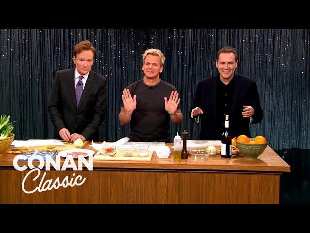 Conan & Norm Macdonald Cook With Gordon Ramsay | Late Night with Conan O’Brien