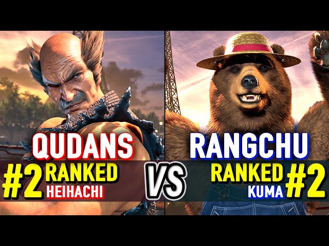 T8 🔥 QUDANS (#2 Ranked Heihachi) vs RANGCHU (#2 Ranked Kuma) 🔥 Tekken 8 High Level Gameplay