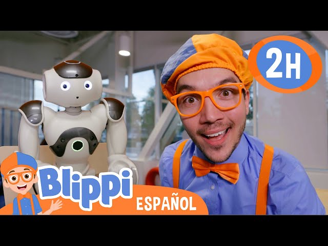 Blippi conoce a Hans el robot | Blippi Español | Videos Educativos para niños