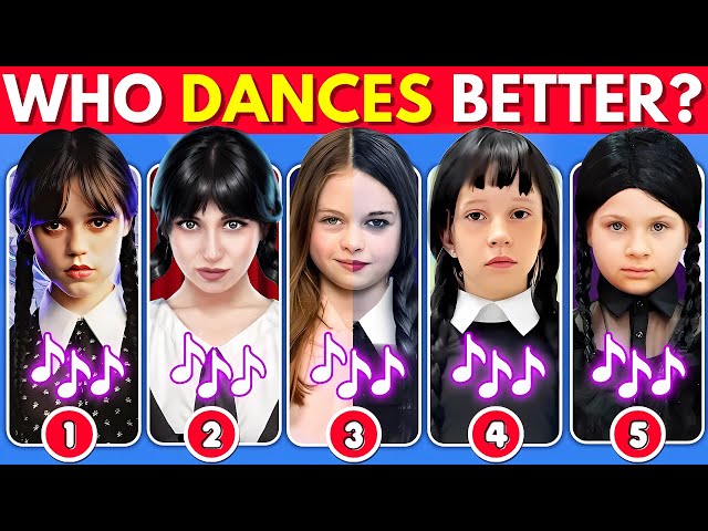 Who Dances Better? Wednesday Dance Edition #2 🖤💃 Salish Matter, Elsa, Like Nastya, Diana, Skibidi