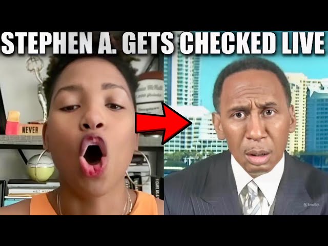 Stephen A. Gets Put On BLAST Live On ESPN First Take By Monica McNutt Over Caitlin Clark WNBA Foul