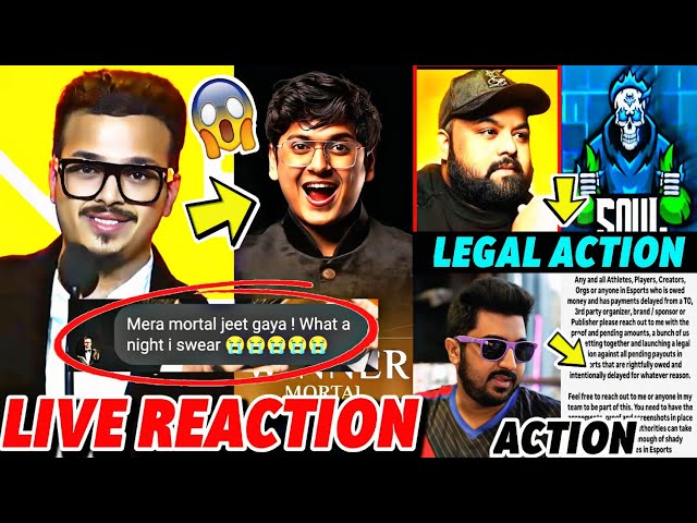 S8UL REACTION 🚀 Mortal won Content Creator Award 🚨 Rushi Bhai Legal Action ⚠️ Goldy Da Expose AGENDA