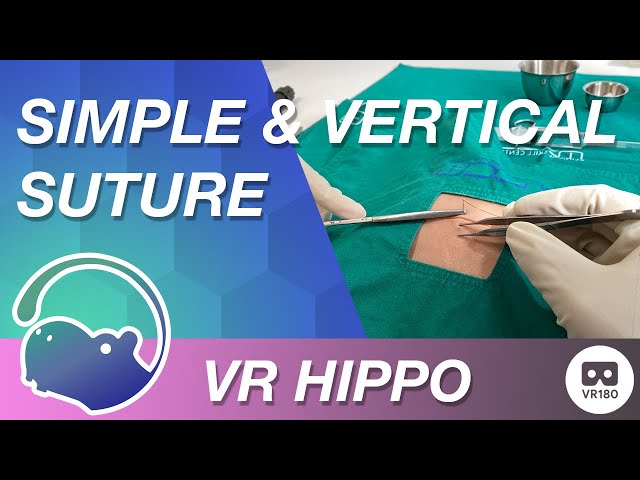 Simple & Vertical Sutures Demonstration - VR180