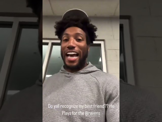 Marlon Humphrey Best Friend is Lamar Jackson 😂 #nfl #ravens #ravensflock