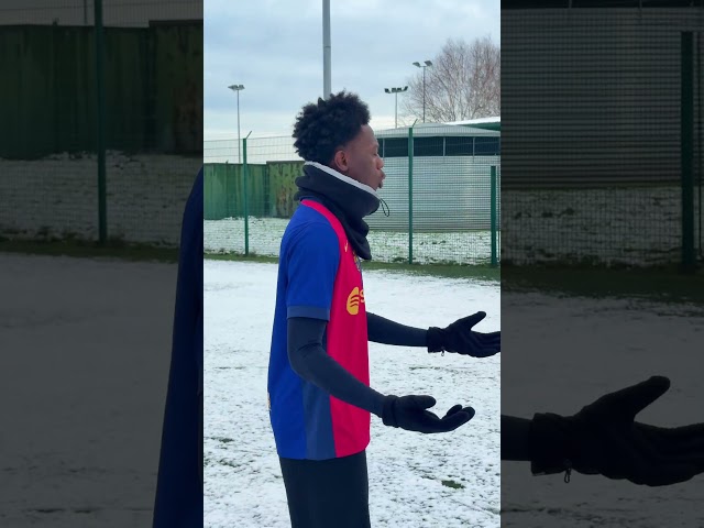 POV: Ballers when they play Football in the Winter⚽️❄️ #footballshorts #football