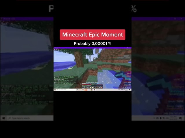 Minecraft Rarest Moment