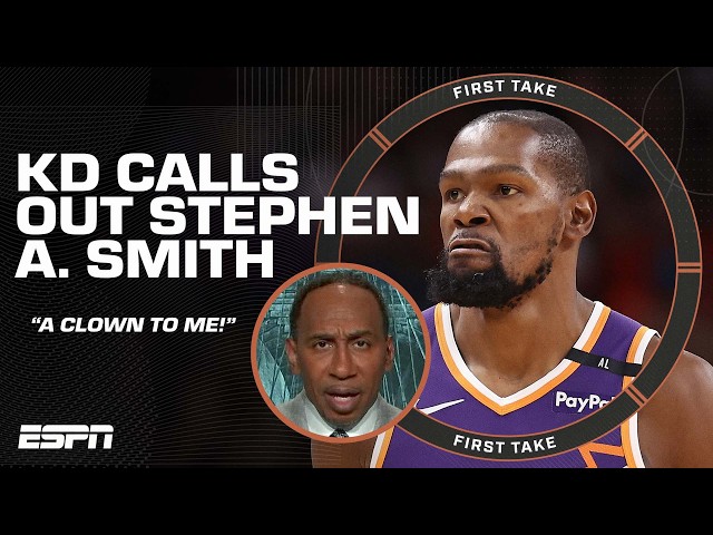 Stephen A. REFUSES to reciprocate Kevin Durant’s ‘clown’ comments 🤡 | First Take