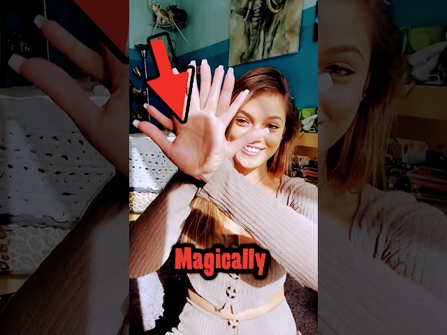 Hand Through Hand illusion😱Magic Trick